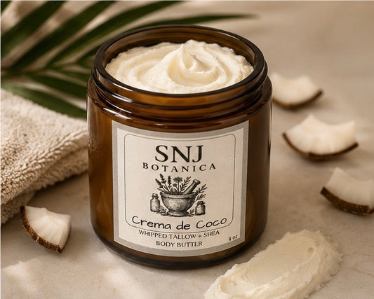 Crema de Coco Whipped Body Butter - Tallow & Shea with Coconut & Vanilla