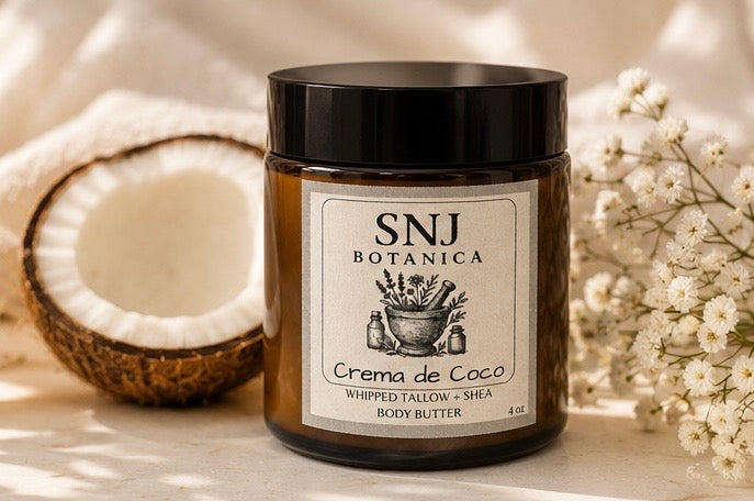 Crema de Coco Whipped Body Butter - Tallow & Shea with Coconut & Vanilla